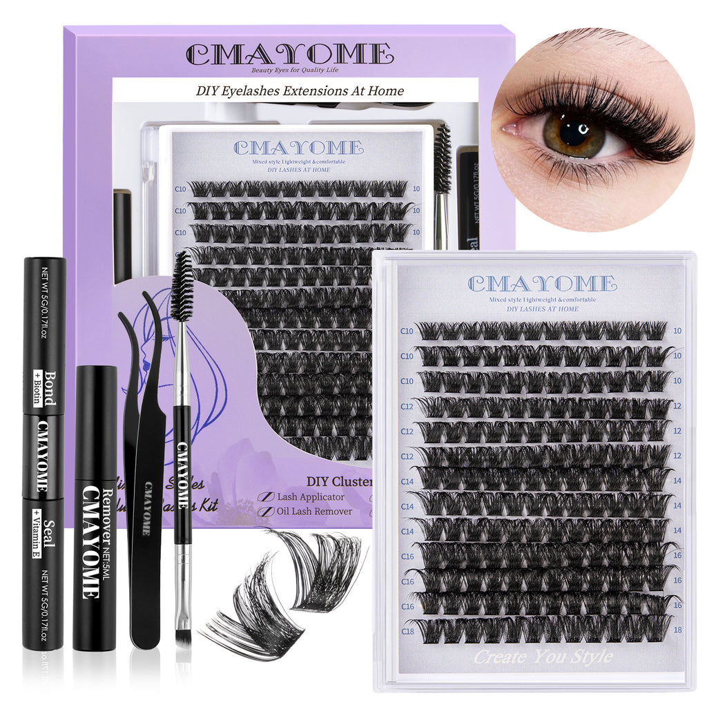 Kit ciglia finte a segmenti DIY con colla professionale - Merygny Lashes