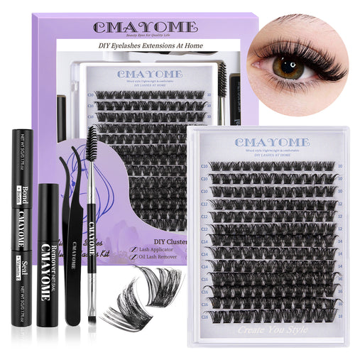 Kit ciglia finte a segmenti DIY con colla professionale - Merygny Lashes