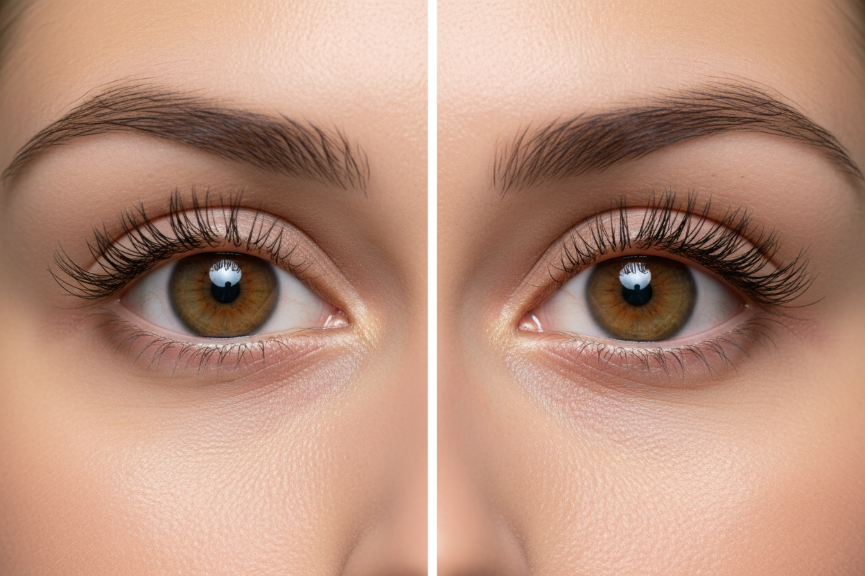Natural Lashes Before After